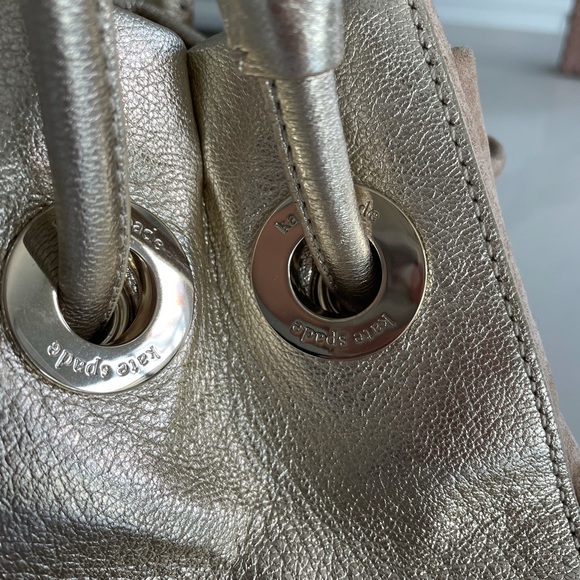 Large Kate Spade suede purse - Picture 4 of 12